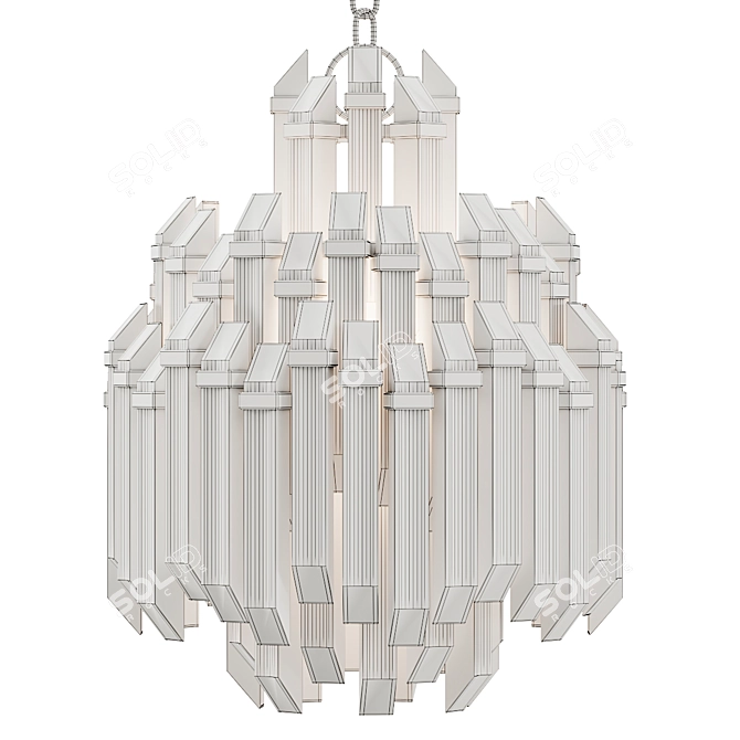 ADELE Waterfall Chandelier 3D model image 2