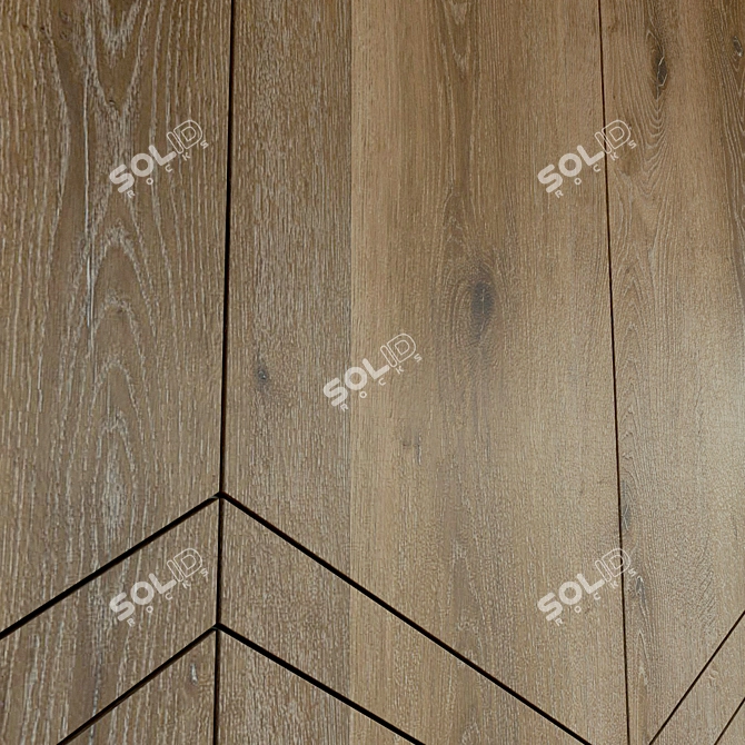 Title: Wooden 3D Decorative Wall Panel 3D model image 3