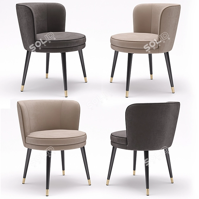 Eichholtz Grenada Dining Chair - Elegant and Stylish 3D model image 1