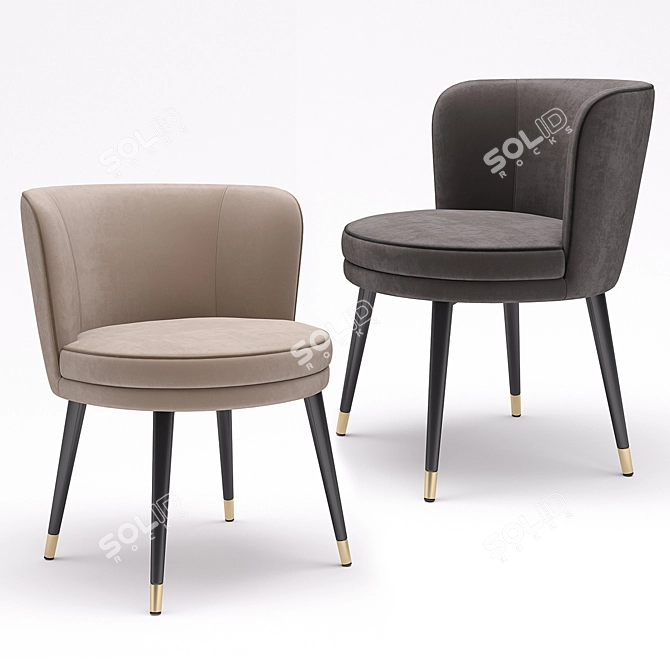 Eichholtz Grenada Dining Chair - Elegant and Stylish 3D model image 2