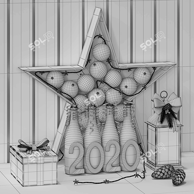 Elegant Decor Set (v1) 3D model image 2