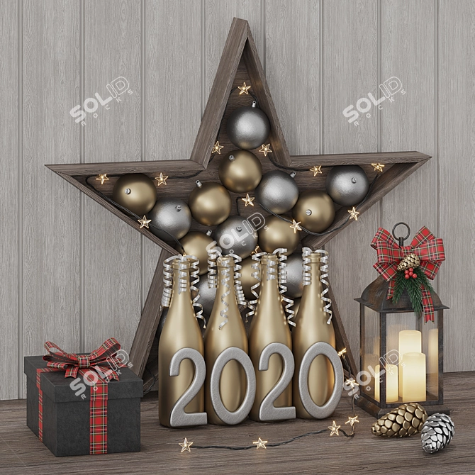 Elegant Decor Set (v1) 3D model image 3