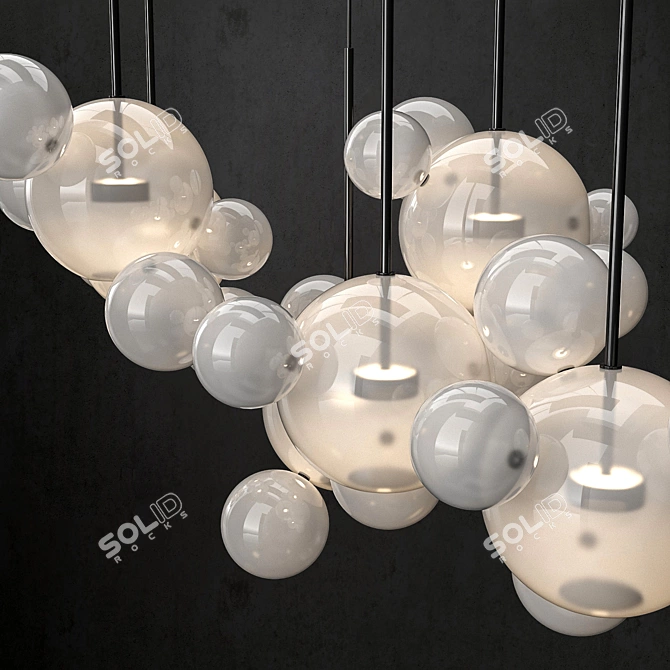 Bolle Chandelier: Giopato & Coombes 3D model image 2