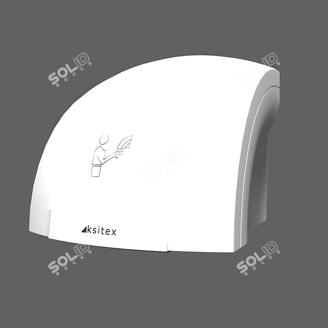 Ksitex M-1800 Hand Dryer: Powerful, Compact, and Reliable 3D model image 1