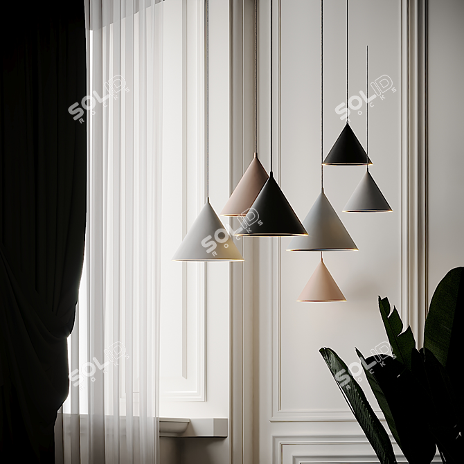 Modern ANNULAR Pendant Lamps 3D model image 4