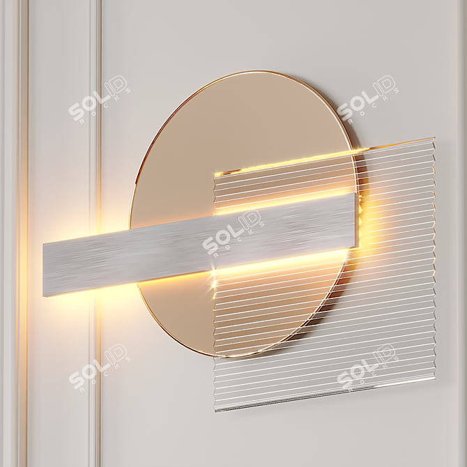 Modern Kazimir Sconce: Radiant Elegance 3D model image 1