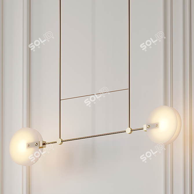 Nebulae 22: Exquisite Double Chandelier 3D model image 2