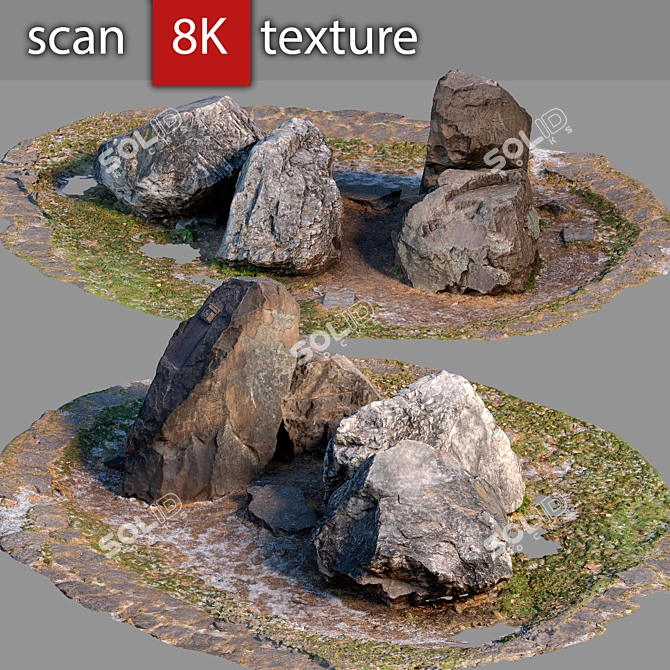 High-resolution Stone Model 3D model image 1