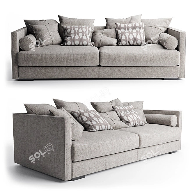 Cozy Comfort: Vogue Sofa 3D model image 1