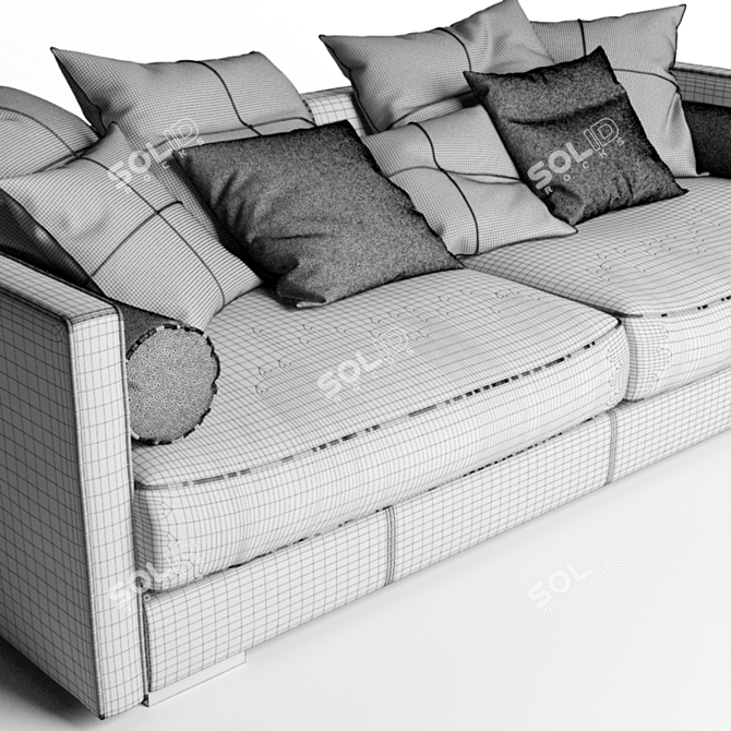 Cozy Comfort: Vogue Sofa 3D model image 3