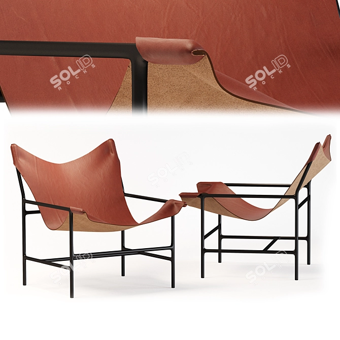 Leggia: Stylish and Sophisticated Contemporary Chair 3D model image 1