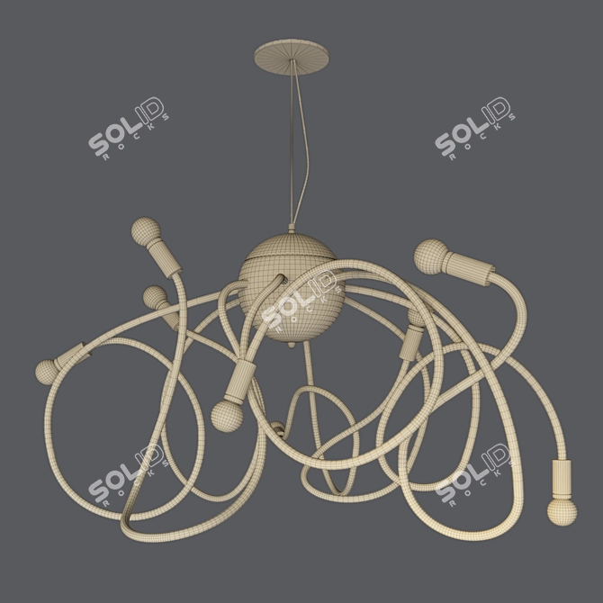 Fun Kids Ceiling Light 3D model image 2