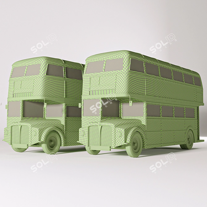 Classic London Bus - Routemaster 3D model image 3