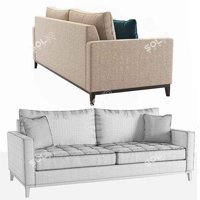 Dantone Liverpool Divan: Elegant Comfort 3D model image 3