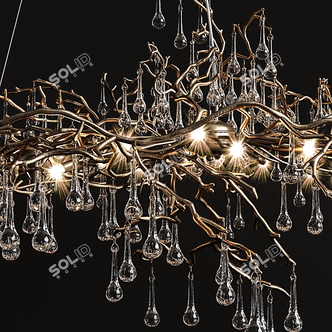 Bijout Big Serip Chandelier 3D model image 2