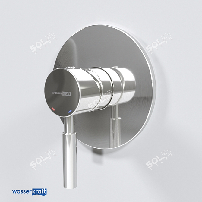 Wern 4251 Shower Mixer 3D model image 1