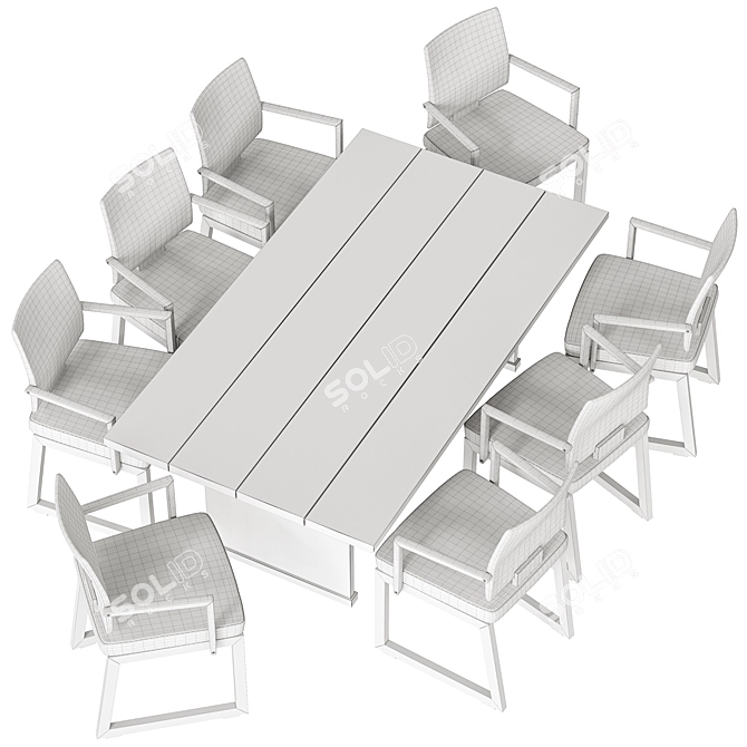 Voglauer V-Montana Dining Set 3D model image 3