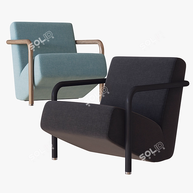 Dreamy Comfort - Lullaby Lounge Chair 3D model image 1