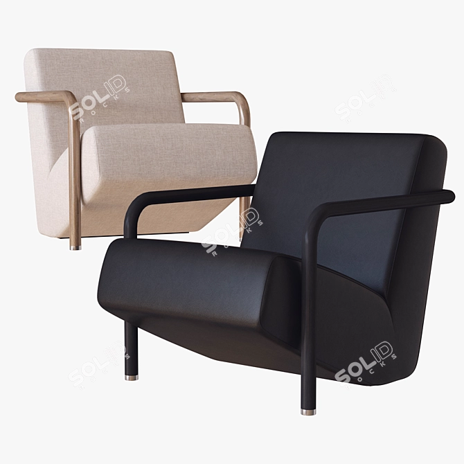 Dreamy Comfort - Lullaby Lounge Chair 3D model image 2