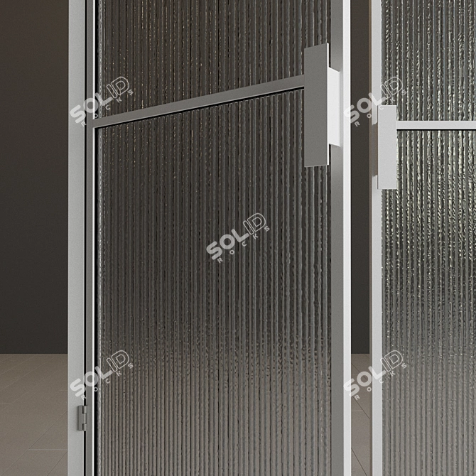 Versatile Glass Partition: Stylish, Adjustable & Minimalistic 3D model image 2