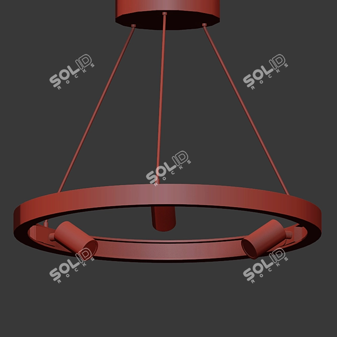 Versatile Ceiling Track Light 3D model image 3