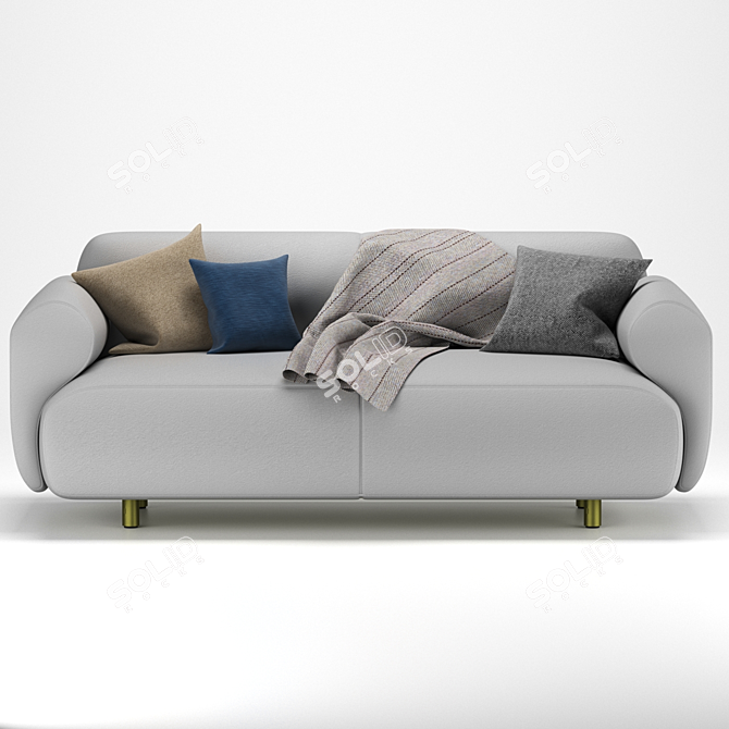 Comfort Lounge Sofa 3D model image 1