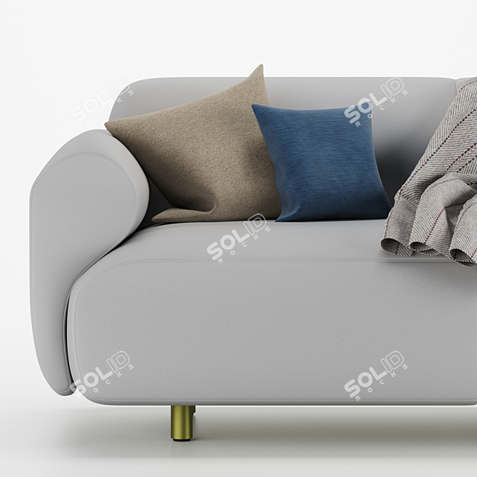 Comfort Lounge Sofa 3D model image 2