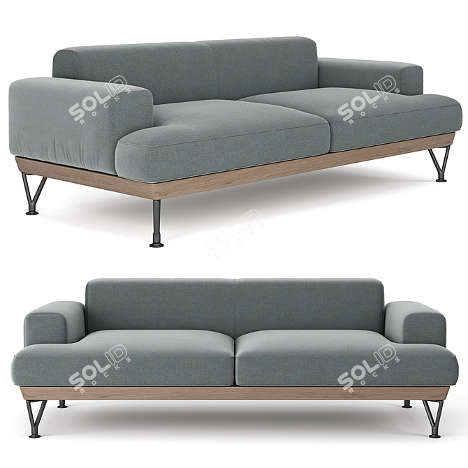 Modern Sofa - The Armstrong by Matthew Hilton 3D model image 1