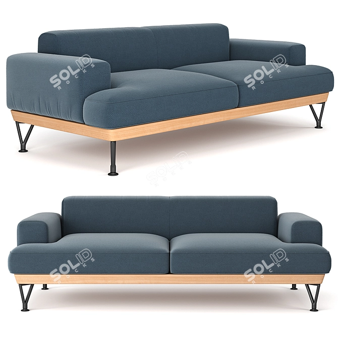 Modern Sofa - The Armstrong by Matthew Hilton 3D model image 2