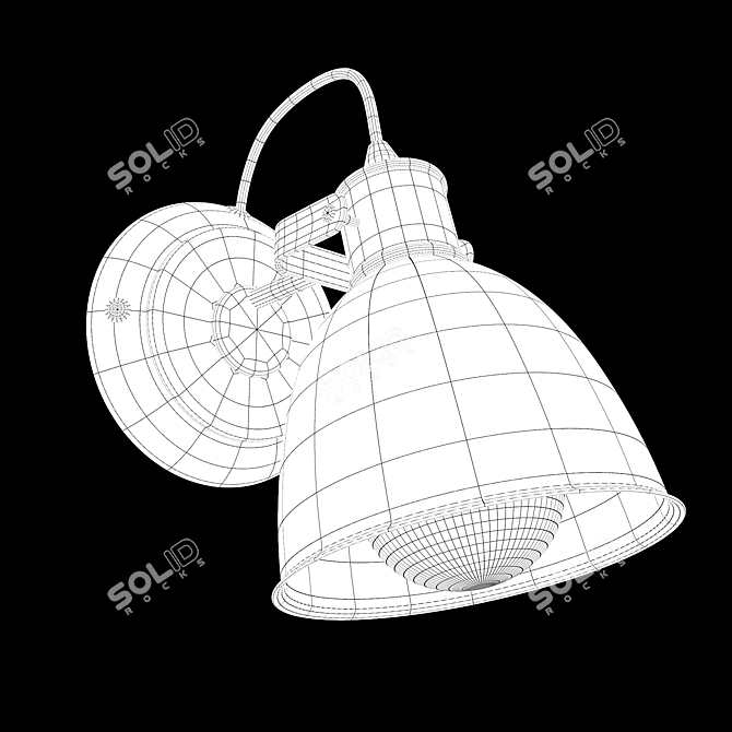 Elegant Eglo Priddy Ceiling Light 3D model image 2