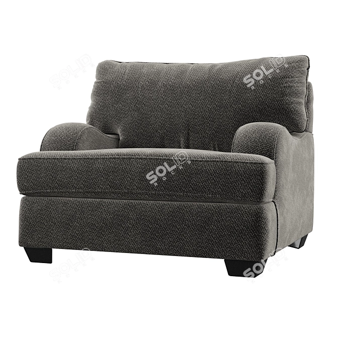 Elegant Bryton Armchair 3D model image 1