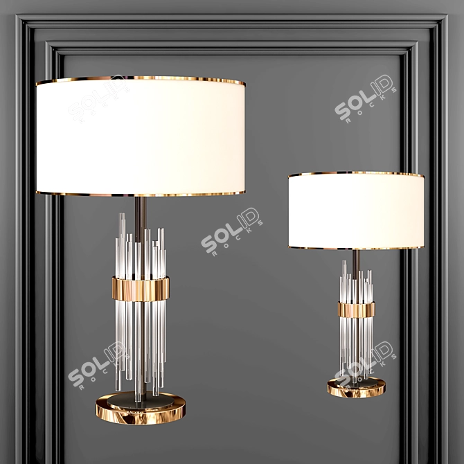 Title: Modern Light Luxury Table Lamp 3D model image 1