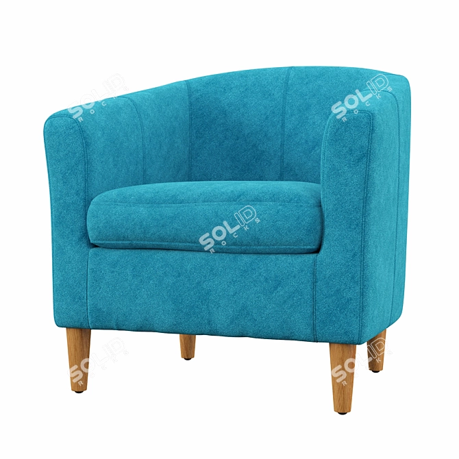 Luxurious Boles Tub Chair 3D model image 1