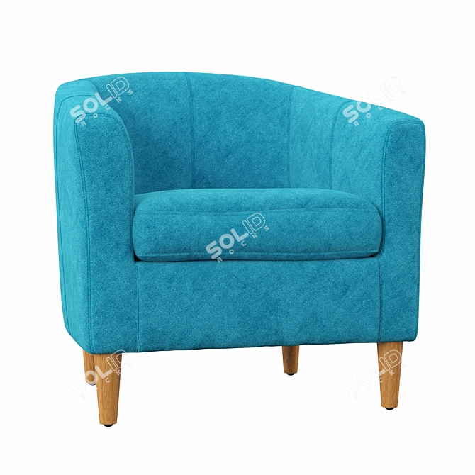 Luxurious Boles Tub Chair 3D model image 2