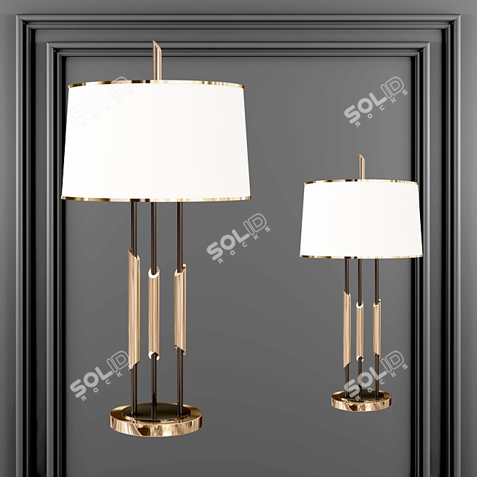 Luxury Modern Table Lamp 3D model image 1