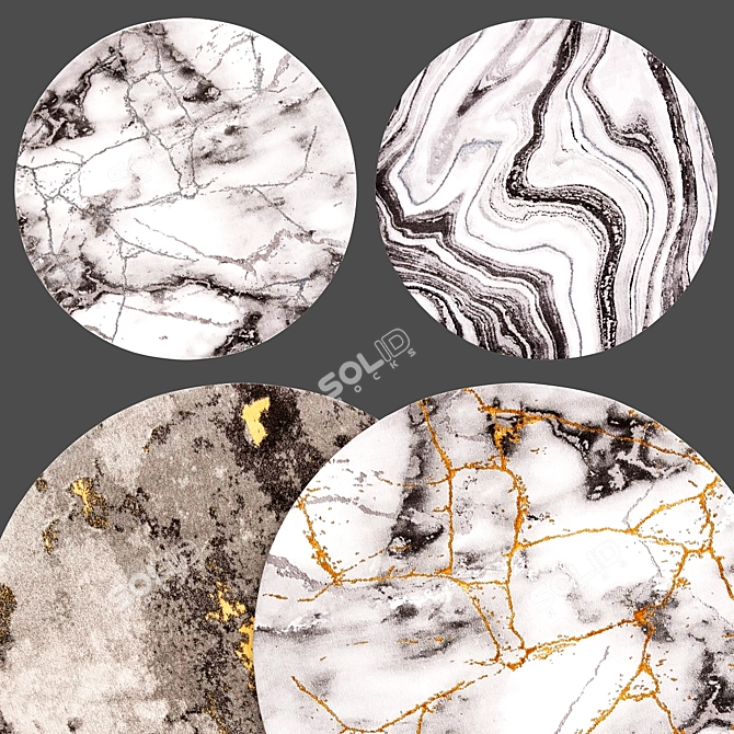 Luxury Rug Assortment 3D model image 2