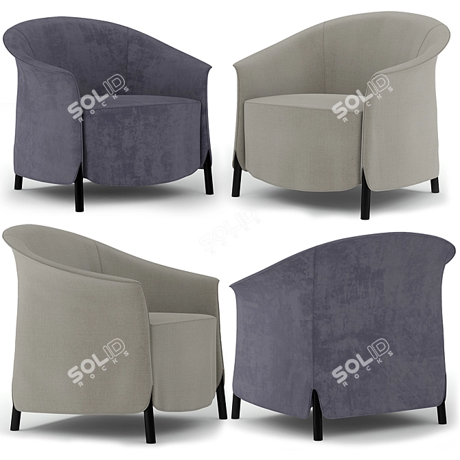 Elegant Comfort: Arflex Gloria 3D model image 1