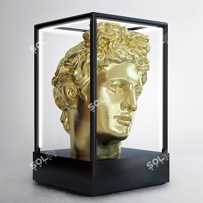 Golden Apollo Table Lamp: Elegant Decorative Lighting 3D model image 1