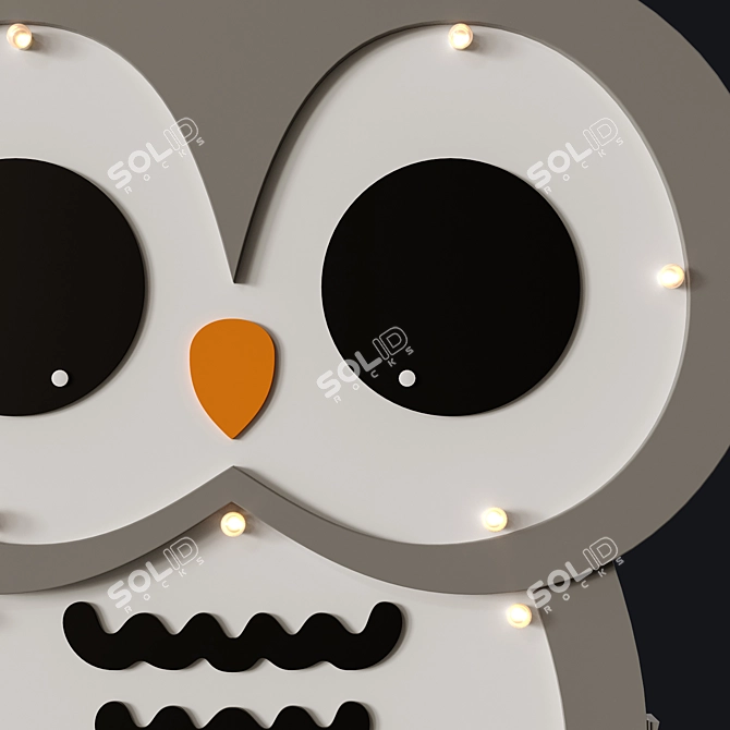 Whimsical Owl Nightlight 3D model image 2