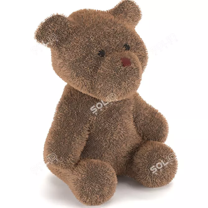 30cm Height Teddy Bear | Soft Plush Toy 3D model image 1