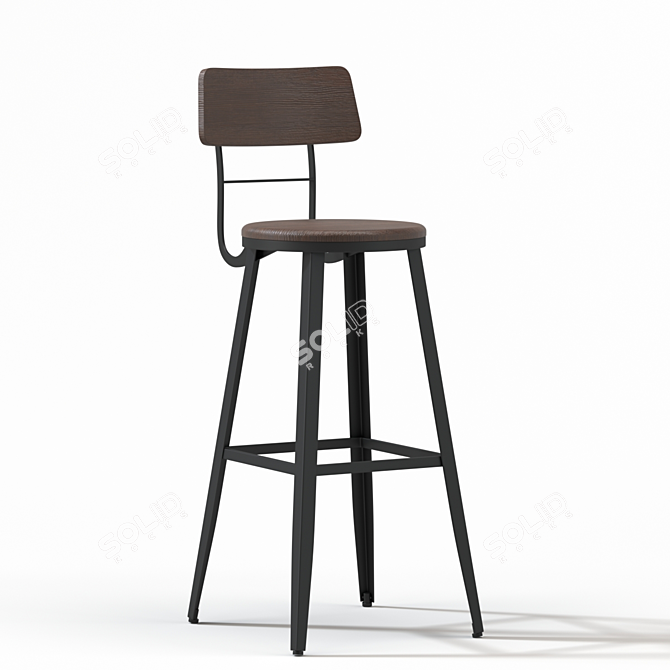 La Forma Malinda Bar Stool 3D model image 1