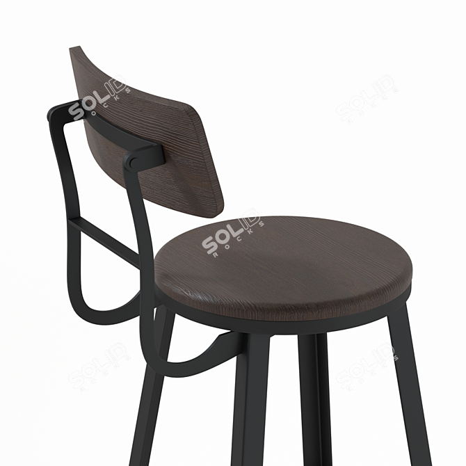 La Forma Malinda Bar Stool 3D model image 2