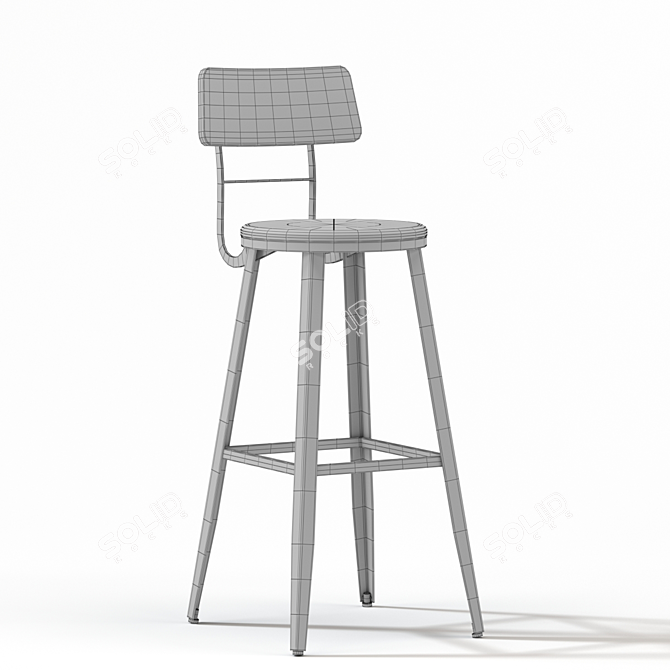 La Forma Malinda Bar Stool 3D model image 3