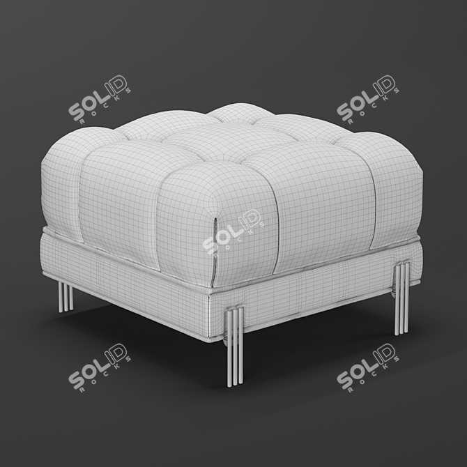 Elegant Sienna Stool: Chic and Compact 3D model image 2