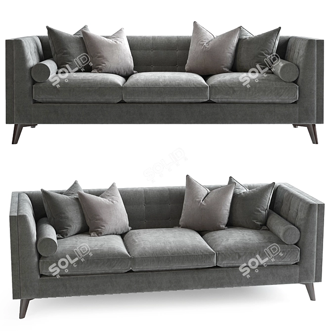Elegant Gibson Sofa: The Perfect Seating 3D model image 1