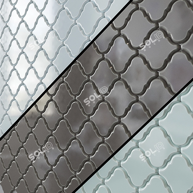 Exquisite Arabesco Biselado Ceramic Tiles 3D model image 2