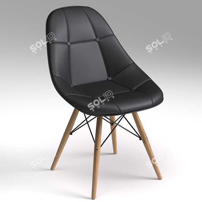 Elegant Vesper Chair 3D model image 1