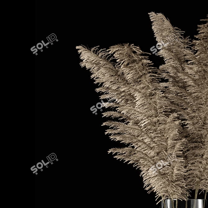 Elegant Ivory Decorative Vase 3D model image 6