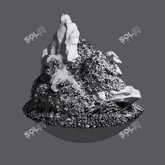 Glass Enclosed Decorative Ecosystem 3D model image 3