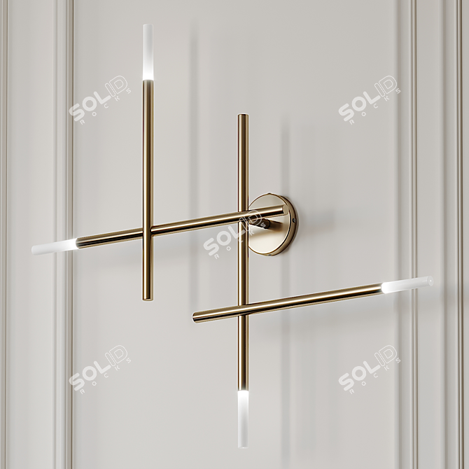 Modern Kitami Wall Sconce: Style and Elegance 3D model image 1
